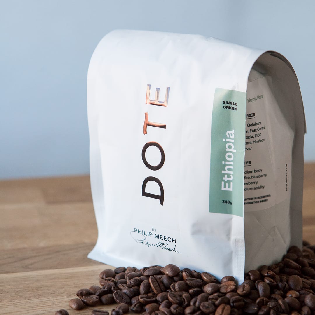 Dote coffee packaging