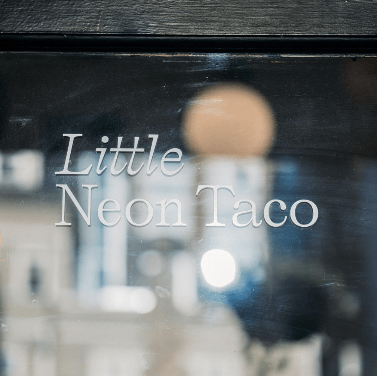 Little Neon Taco window sign