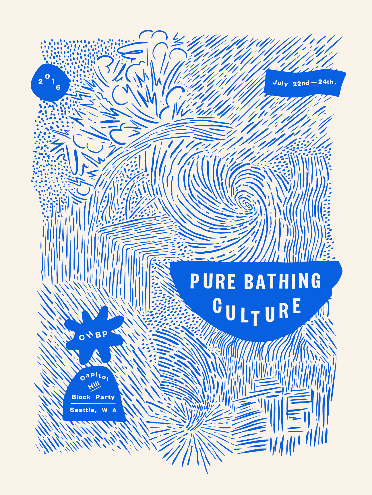 Pure bathing culture show poster